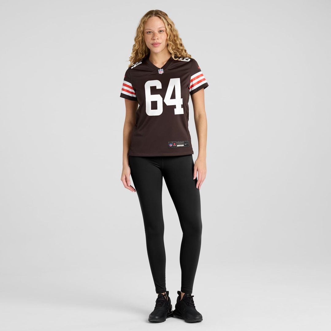 Joe DeLamielleure Cleveland Browns Women's Game Retired Player Jersey - Brown