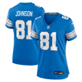 Calvin Johnson Detroit Lions Women's Team Retired Game Jersey - Blue