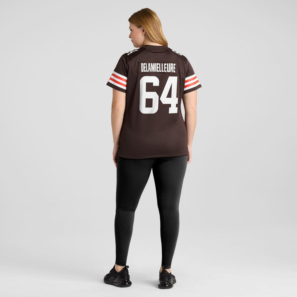 Joe DeLamielleure Cleveland Browns Women's Game Retired Player Jersey - Brown