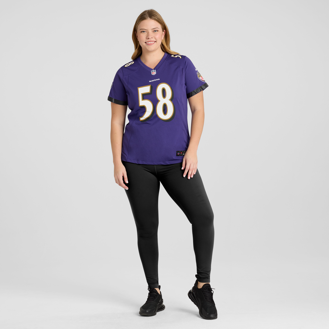 Taven Bryan Baltimore Ravens Women's Team Game Jersey - Purple