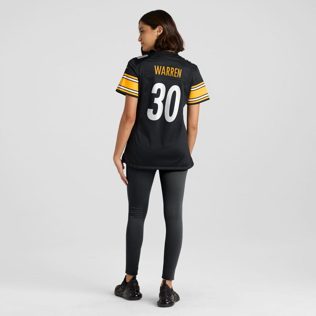 Jaylen Warren Pittsburgh Steelers Women's Game Player Jersey - Black