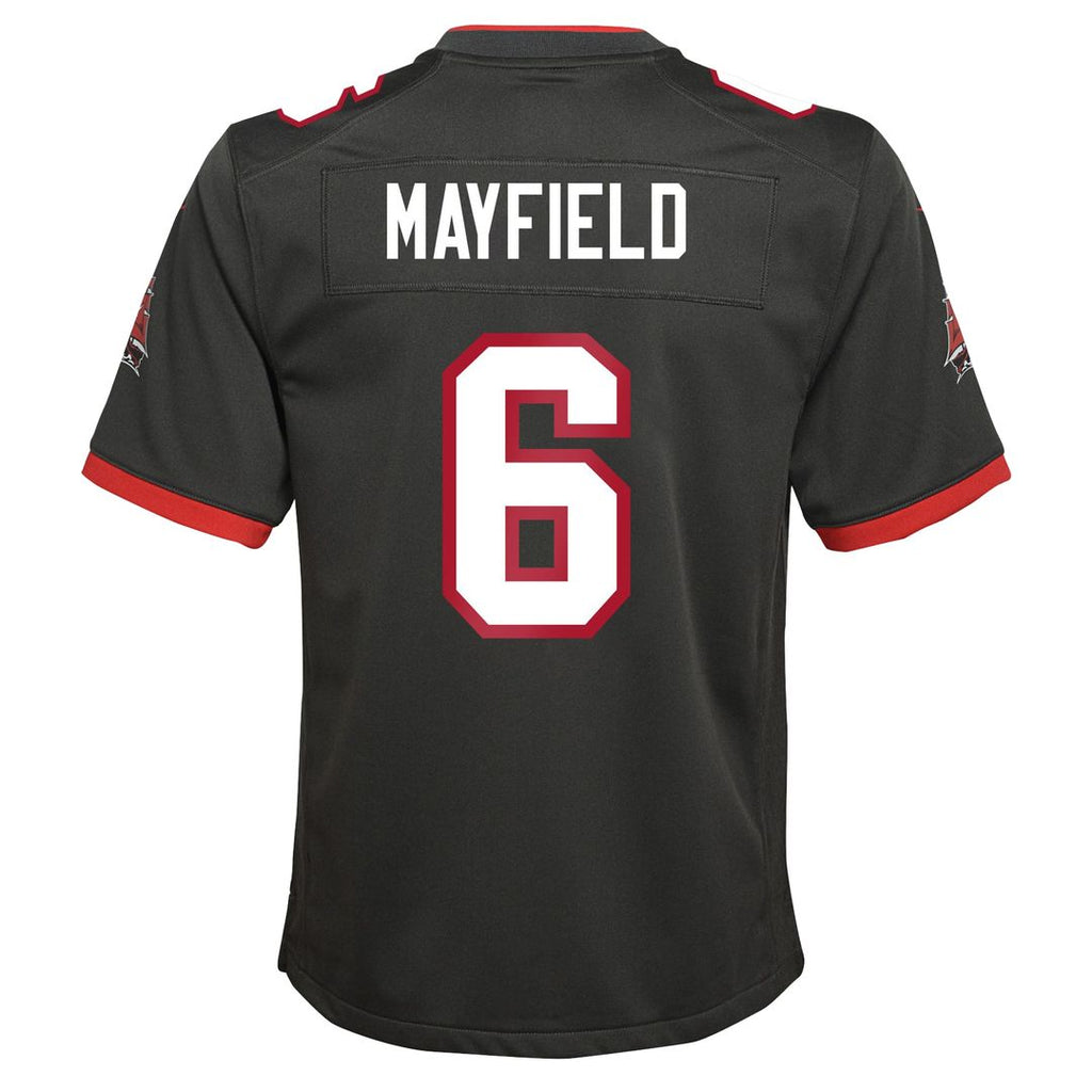 Baker Mayfield Tampa Bay Buccaneers Youth Game Jersey - Pewter