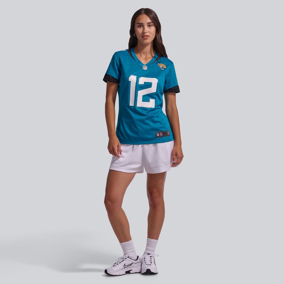 Travis Hunter Jacksonville Jaguars Women's Team Game Jersey - Teal