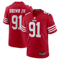 Earnest Brown IV San Francisco 49ers Team Game Jersey - Scarlet