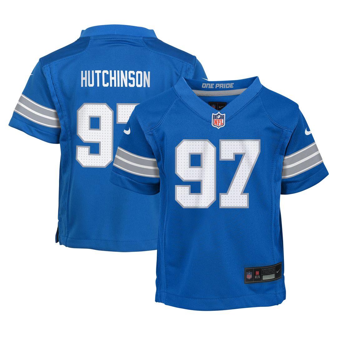 Aidan Hutchinson Detroit Lions Infant Team Player Game Jersey - Blue