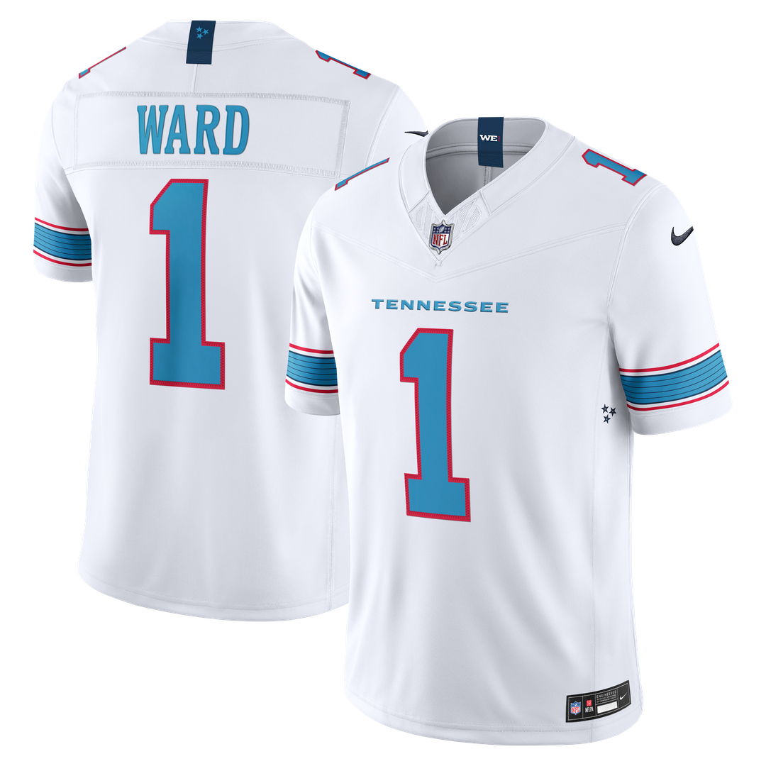 Cameron Ward Tennessee Titans Team Vapor F.U.S.E. Stitched Limited Jersey - Light Blue