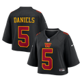 Jayden Daniels Washington Commanders Women's Cropped Fashion Game Jersey - Black