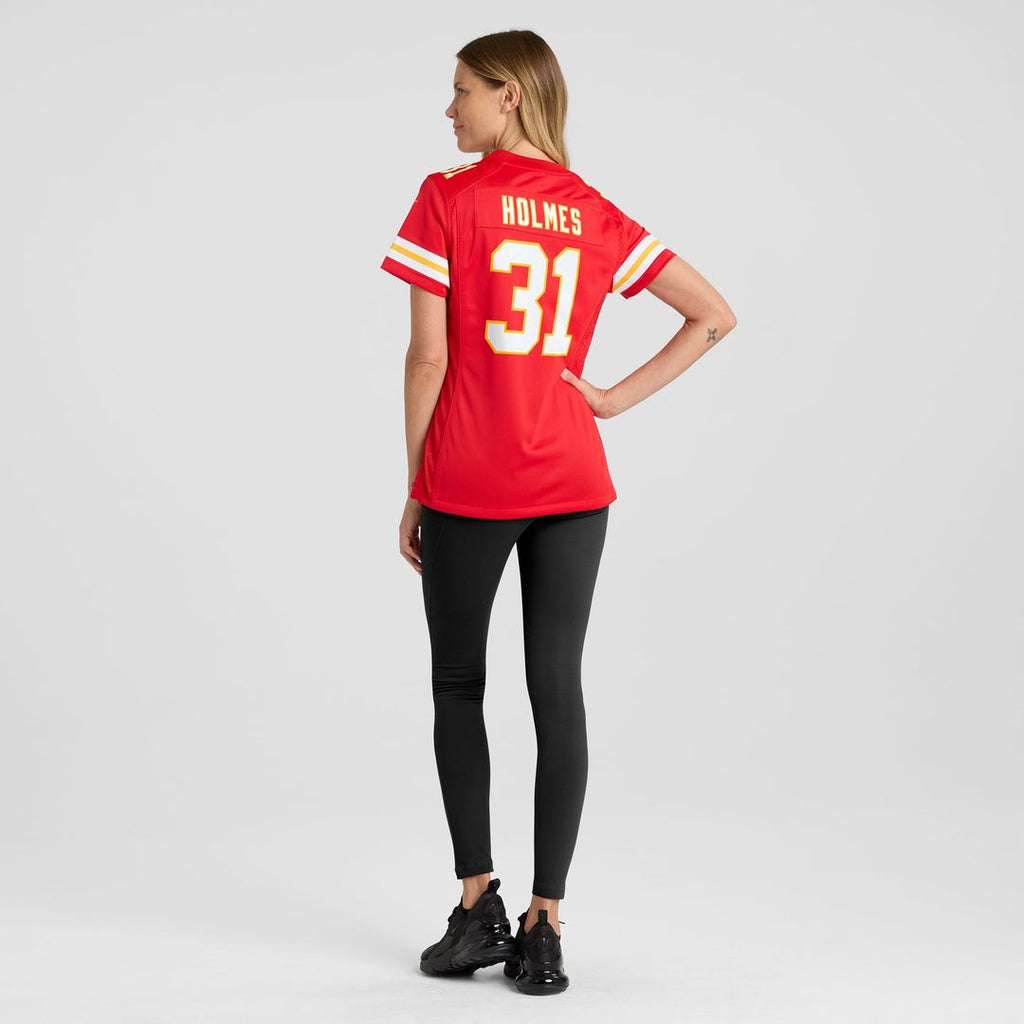 Priest Holmes Kansas City Chiefs Women's Game Retired Player Jersey - Red