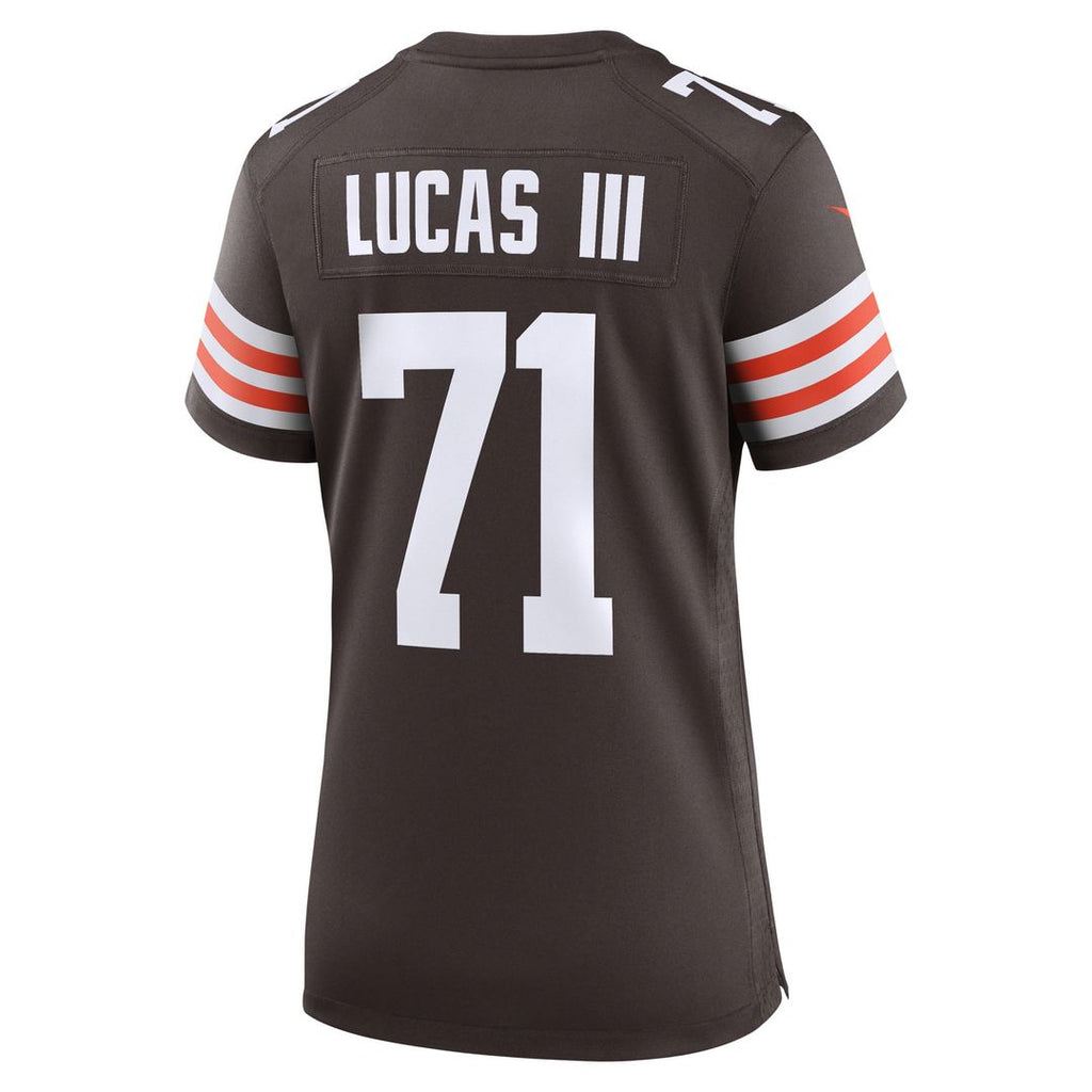 Cornelius Lucas Cleveland Browns Women's Team Game Jersey - Brown