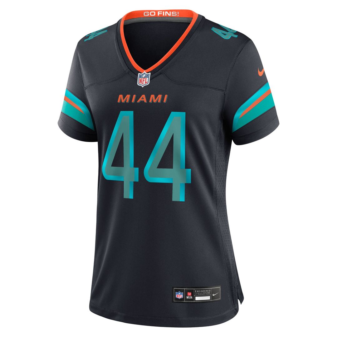 Chop Robinson Miami Dolphins Women's Rivalries Collection Game Jersey - Navy