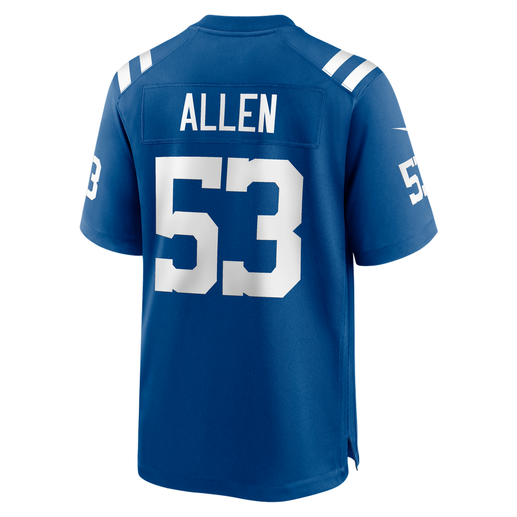 CJ Allen Indianapolis Colts Team Game Jersey - Royal