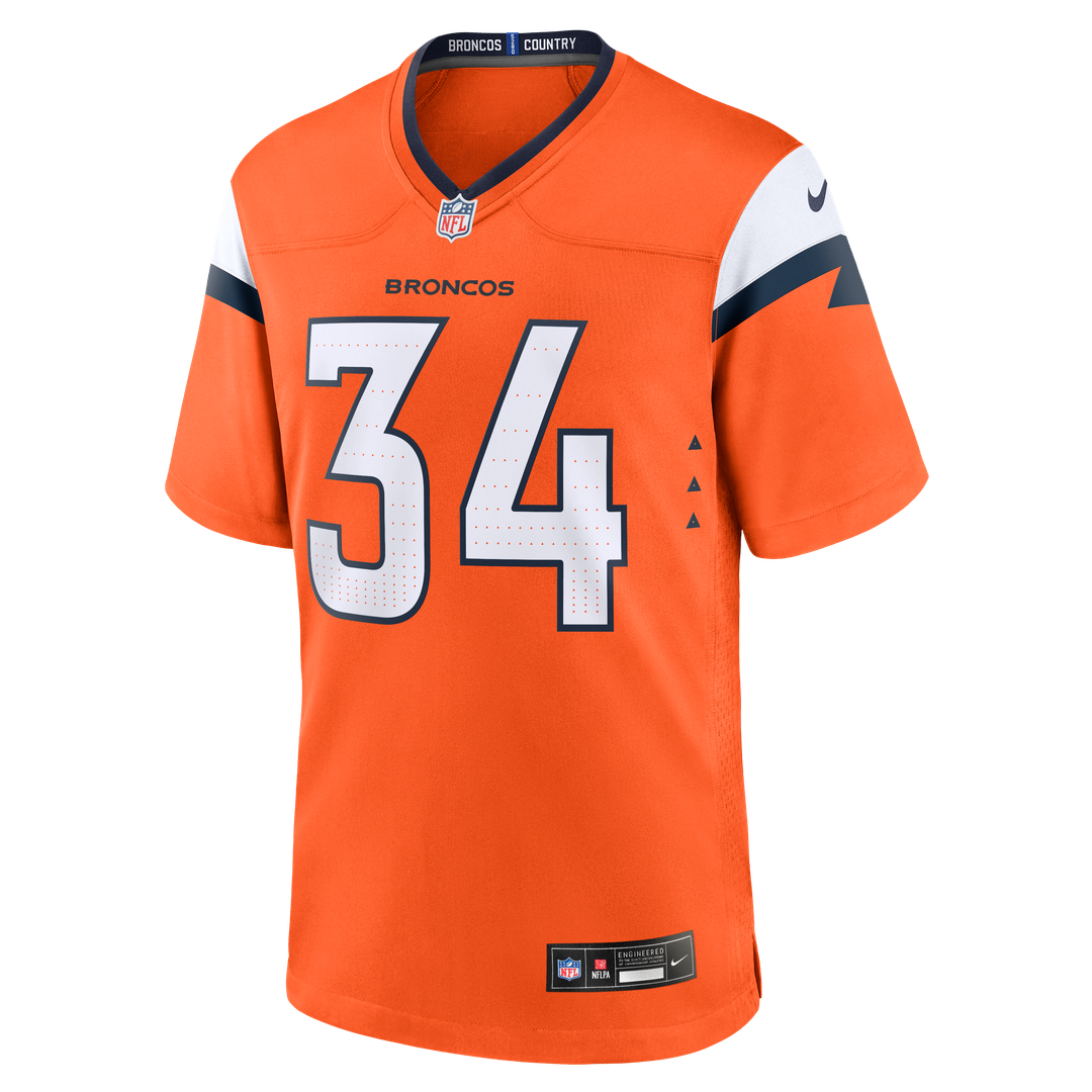 JL Skinner Denver Broncos Team Game Jersey - Orange