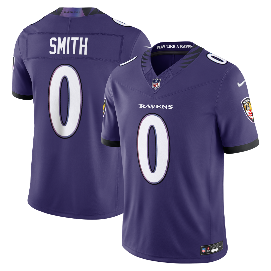 Roquan Smith Baltimore Ravens Team Vapor F.U.S.E. Stitched Limited Jersey - Purple