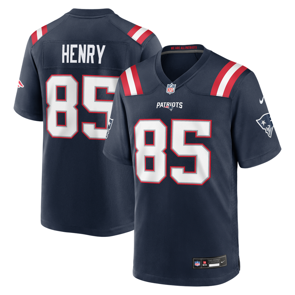 Hunter Henry New England Patriots Team Game Jersey - Navy