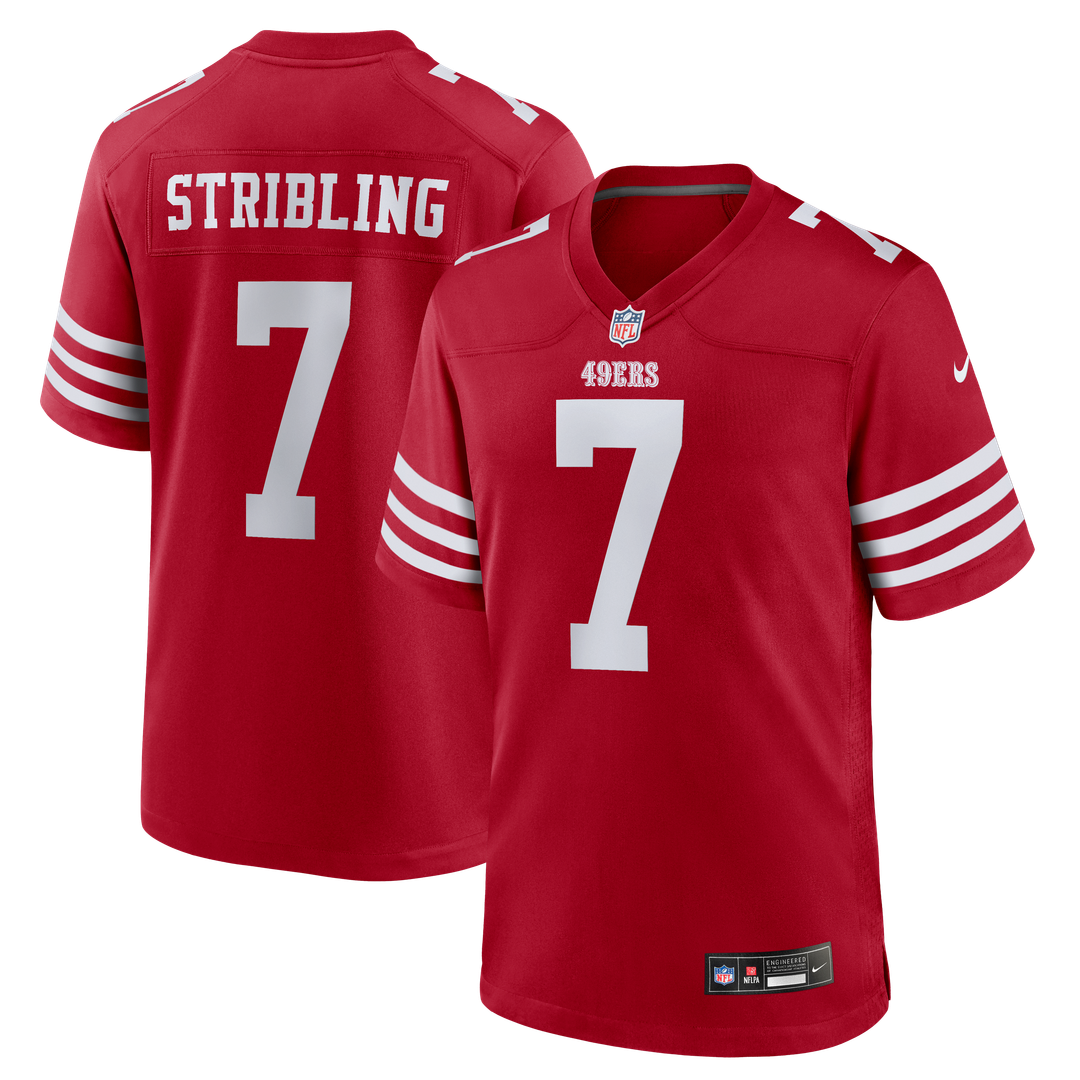 De'Zhaun Stribling San Francisco 49ers Game Jersey - Scarlet
