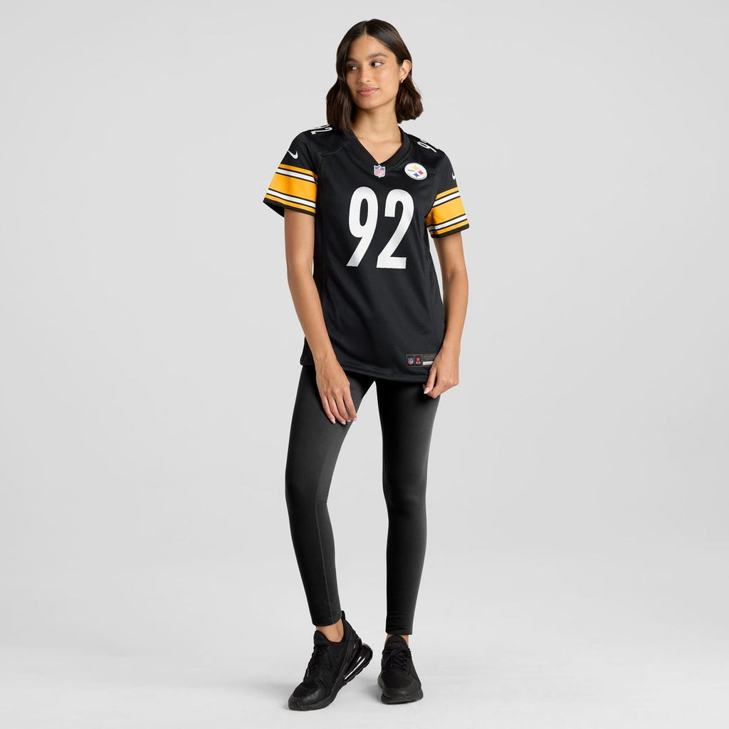 James Harrison Pittsburgh Steelers Women's Retired Game Jersey - Black