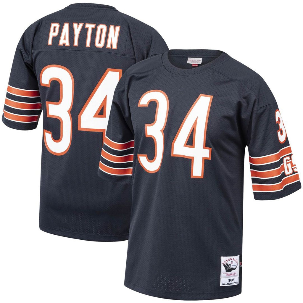 Walter Payton Chicago Bears 1985 Authentic Throwback Retired Player Jersey - Navy