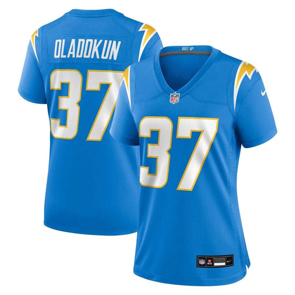 Jordan Oladokun Los Angeles Chargers Women's Team Game Jersey - Powder Blue