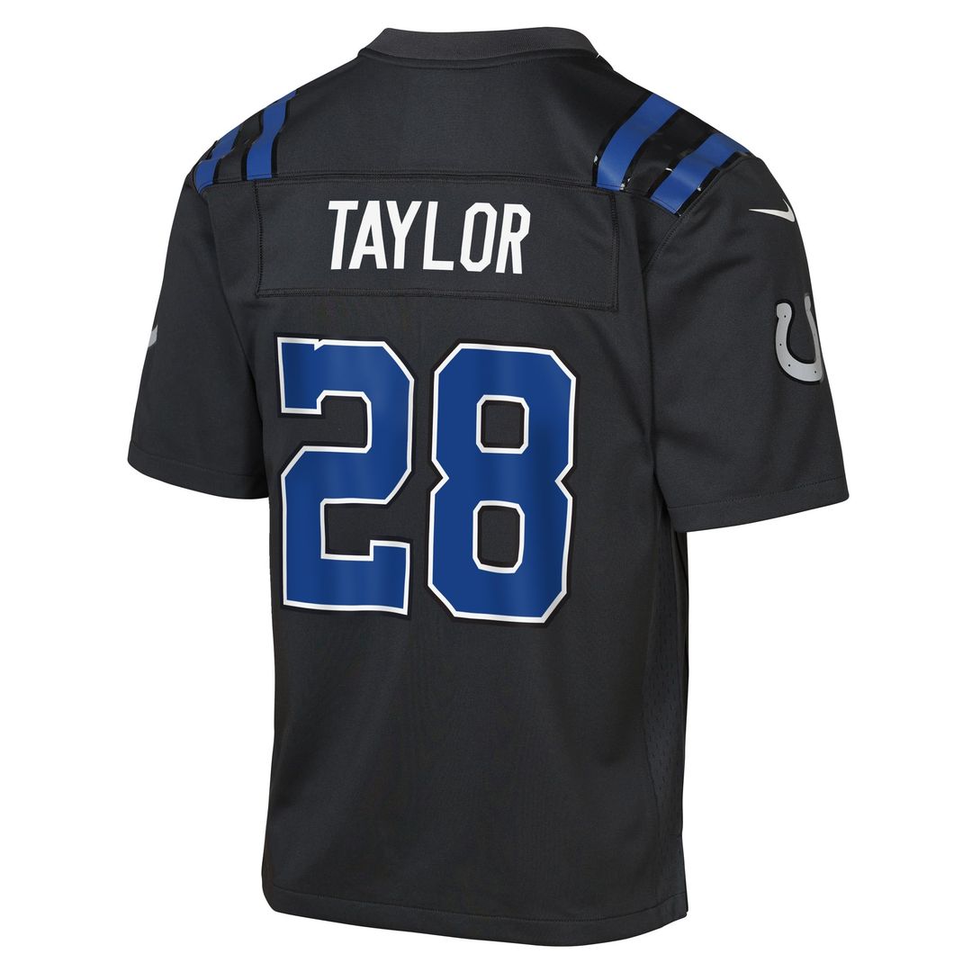 Jonathan Taylor Indianapolis Colts Youth 2026 Rivalries Collection Game Jersey - Anthracite