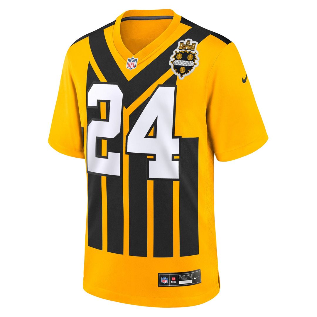 Joey Porter Jr. Pittsburgh Steelers Youth Alternate 1933 Throwback Game Jersey - Gold