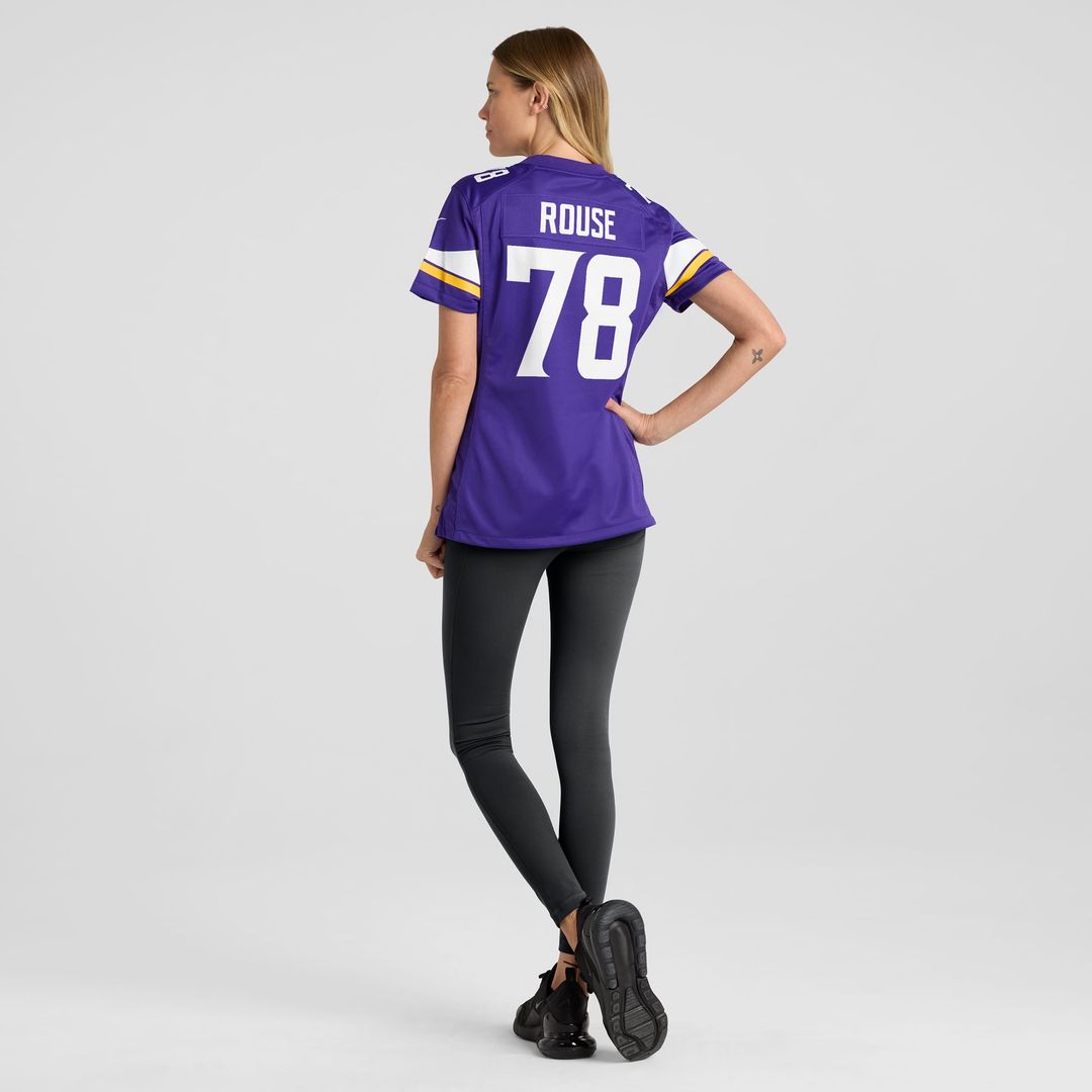 Walter Rouse Minnesota Vikings Women's Game Jersey - Purple