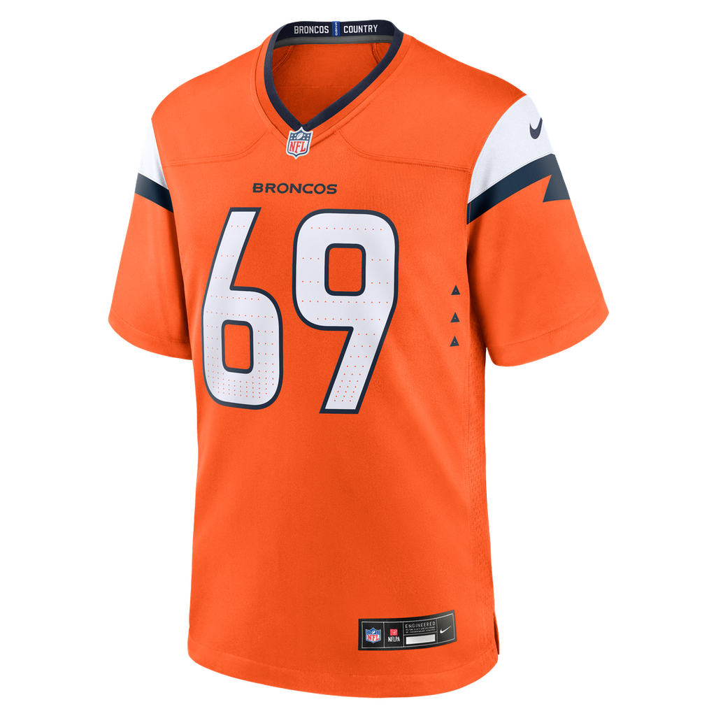Mike McGlinchey Denver Broncos Team Game Jersey - Orange