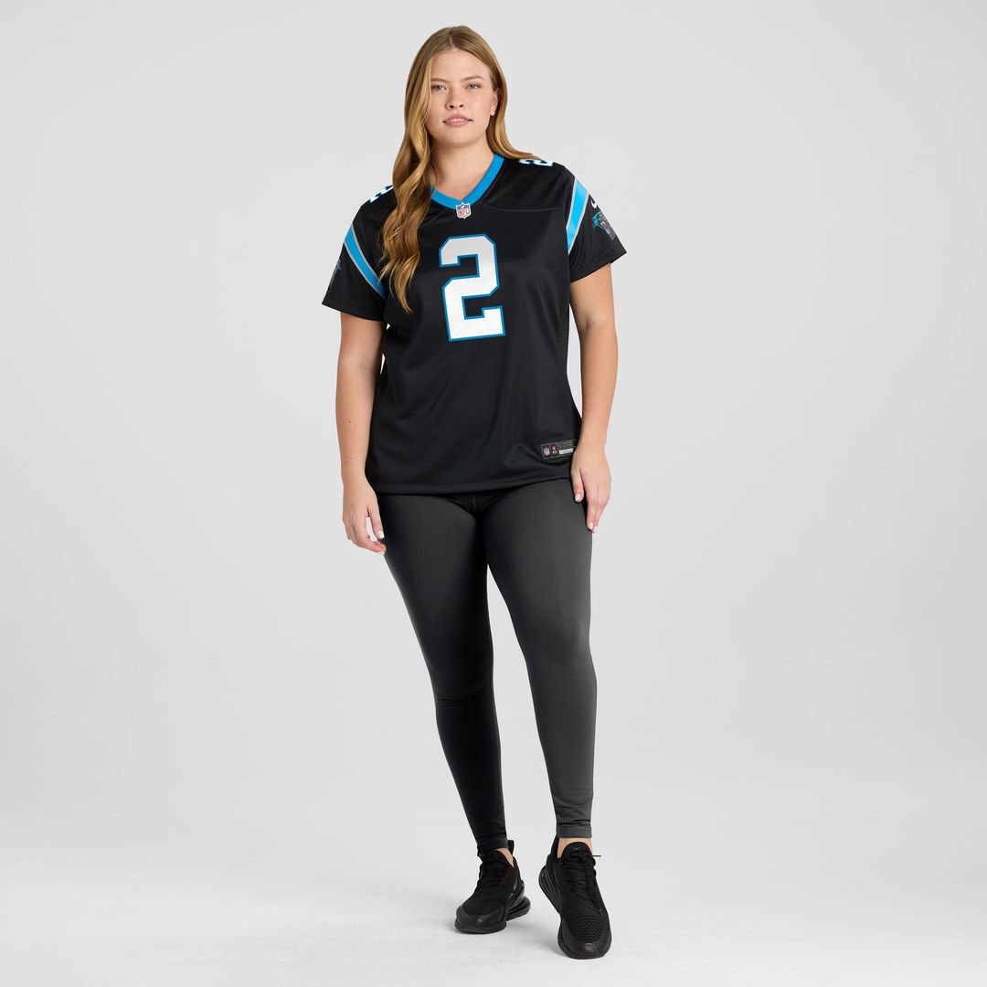 Mike Jackson Carolina Panthers Women's Game Jersey - Black