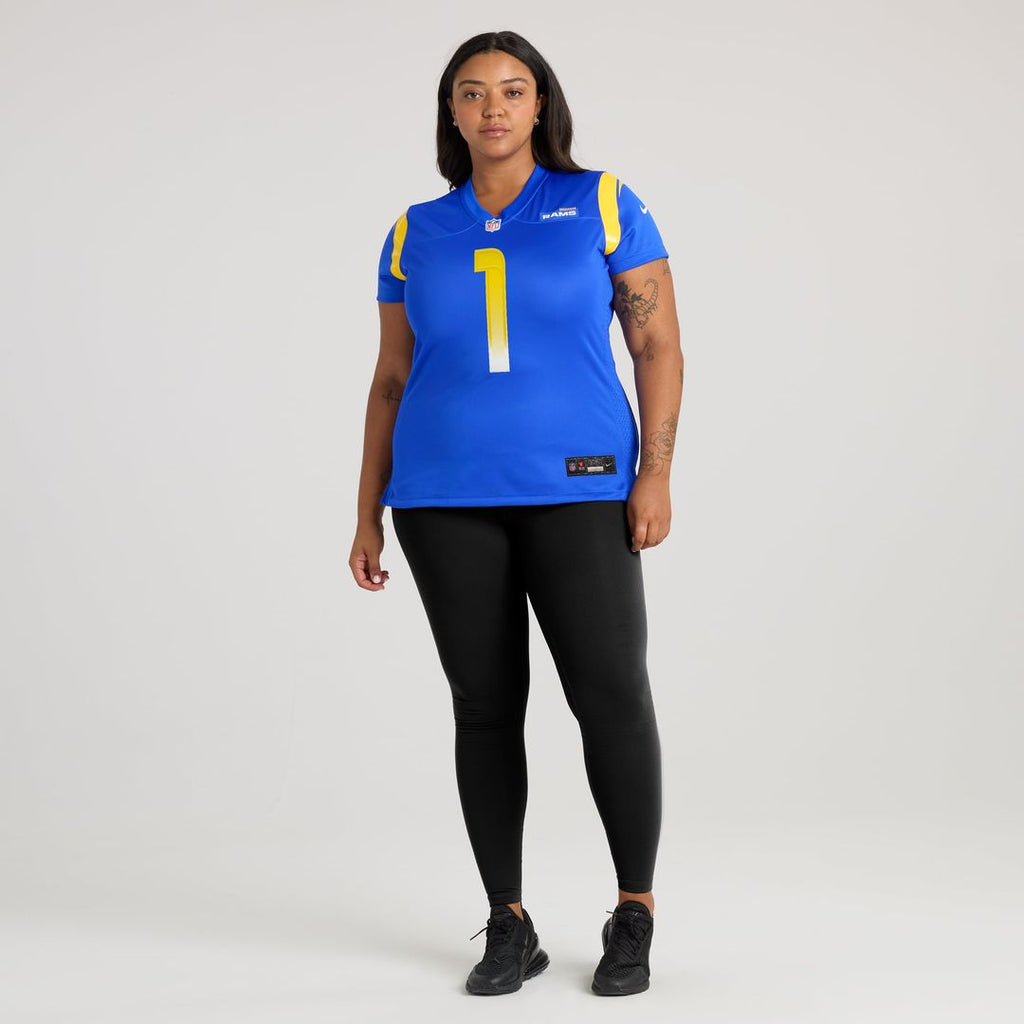 Number 1 Bride Los Angeles Rams Women's Game Jersey - Royal