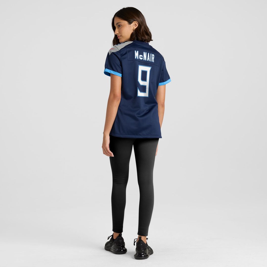 Steve McNair Tennessee Titans Women's Oilers Throwback Retired Player Game Jersey - Light Blue