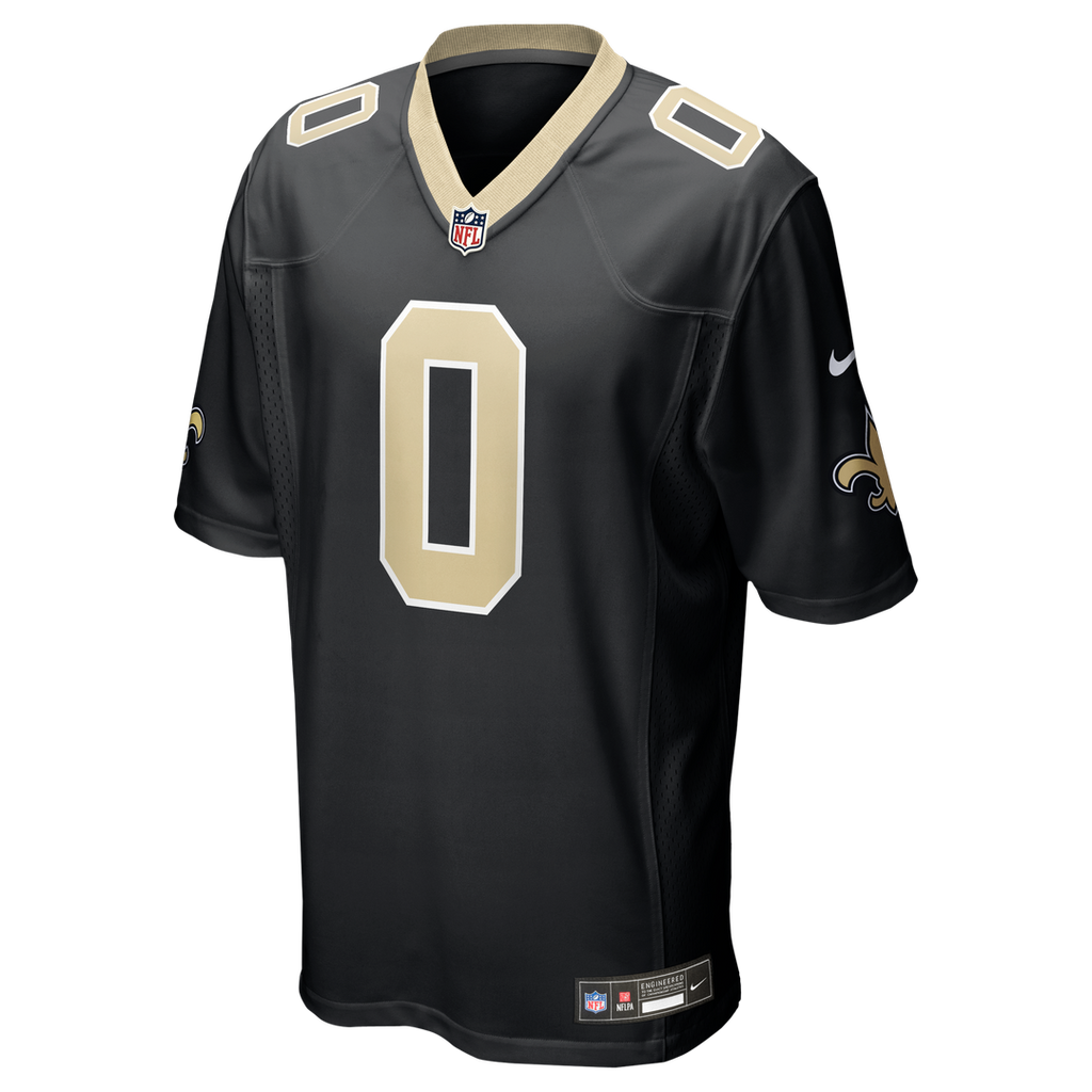 Jordyn Tyson New Orleans Saints Team Game Jersey - Black