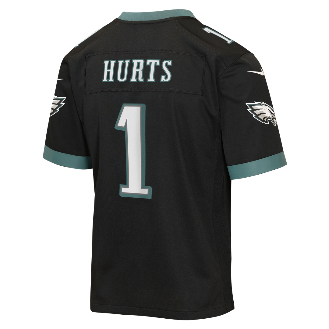 Jalen Hurts Philadelphia Eagles Youth Alternate Game Jersey - Black