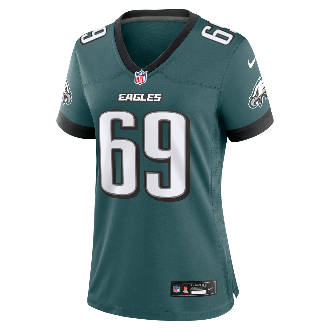 Landon Dickerson Philadelphia Eagles Women's Team Game Jersey - Midnight Green