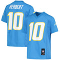 Justin Herbert Los Angeles Chargers Youth Replica Jersey - Powder Blue