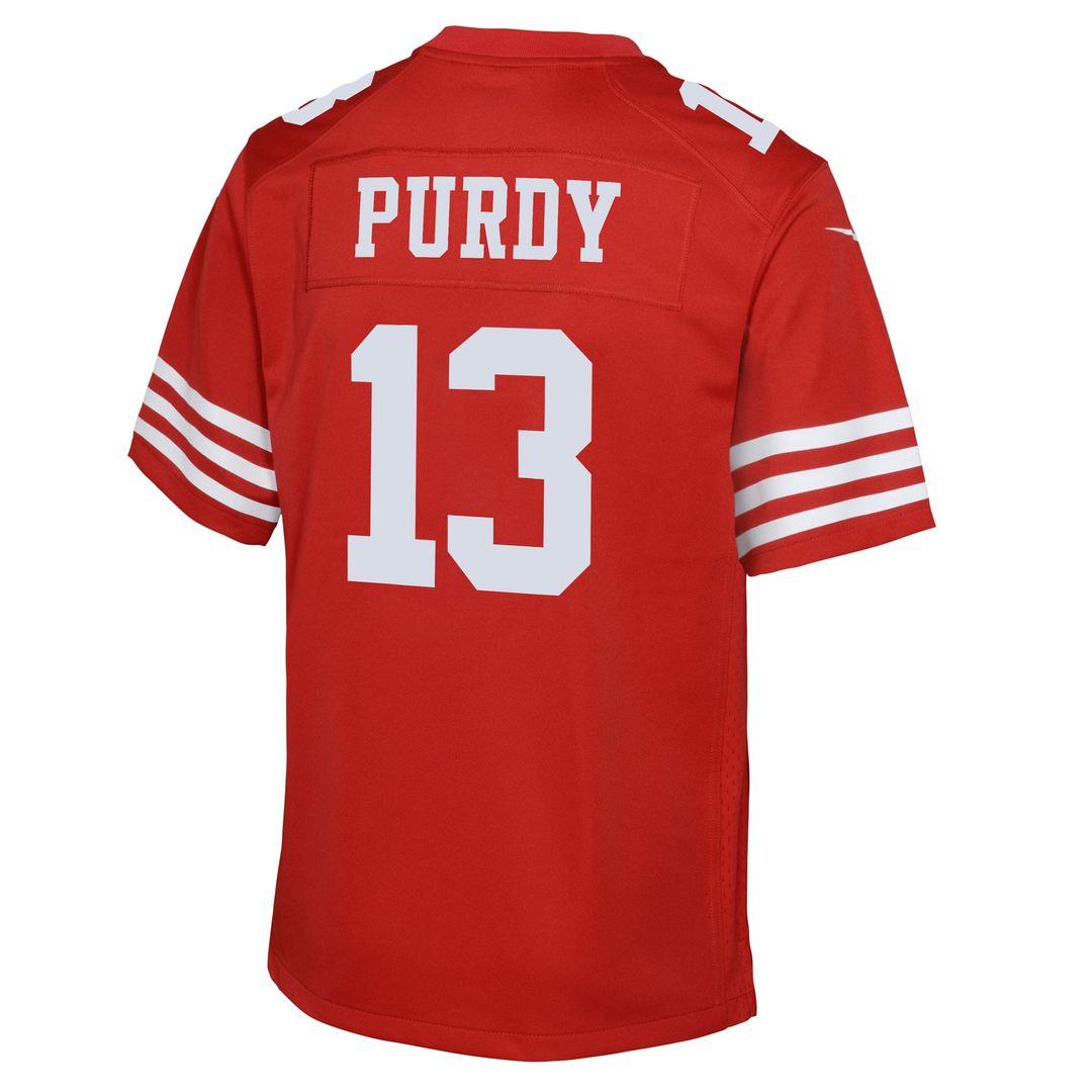 Brock Purdy San Francisco 49ers Youth Game Jersey - Scarlet