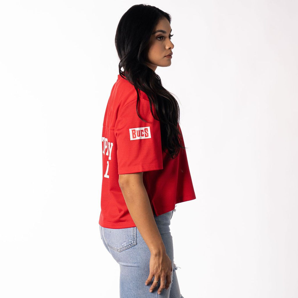 Tampa Bay Buccaneers The Wild Collective Women's Alternate V - Neck Fashion Jersey T - Shirt - Red