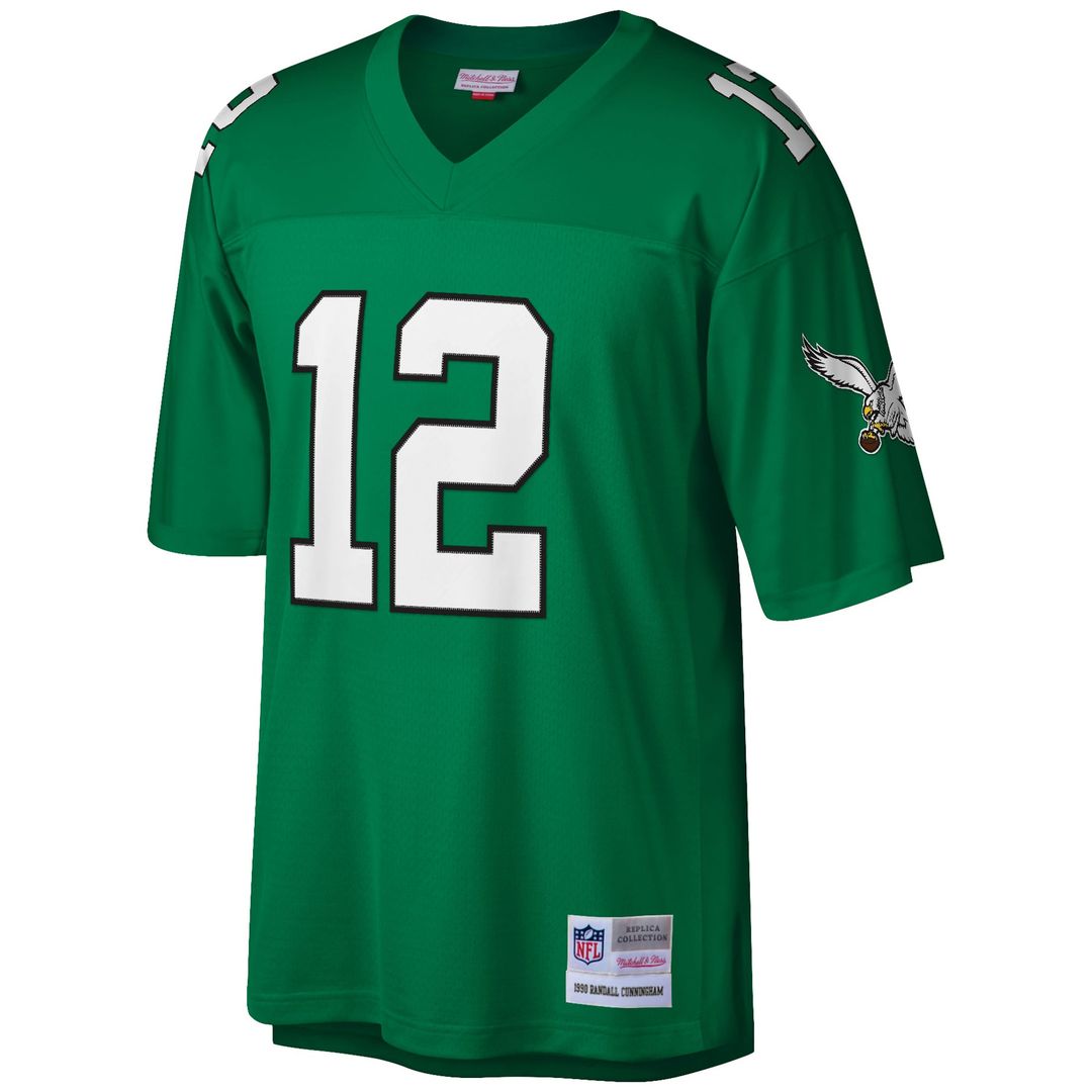 Randall Cunningham Philadelphia Eagles Big & Tall 1990 Retired Player Replica Jersey - Kelly Green