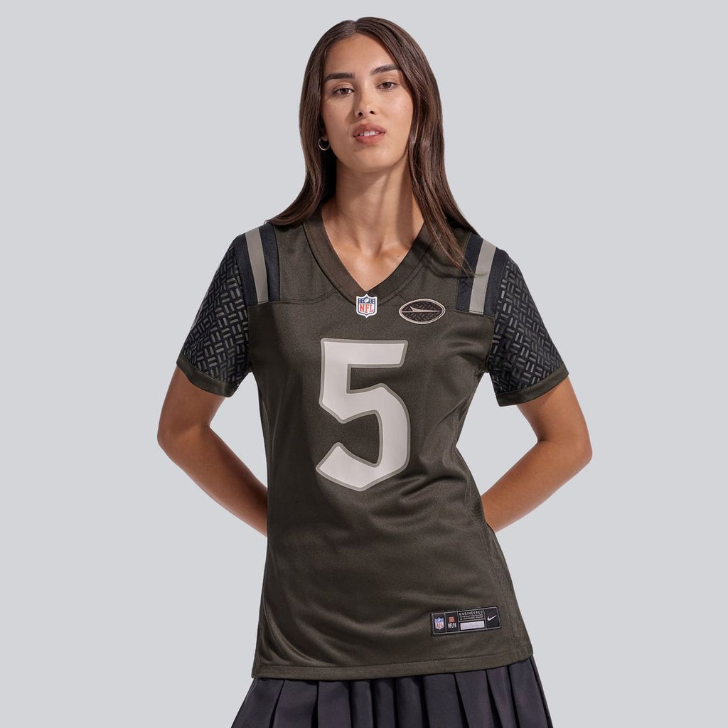 Garrett Wilson New York Jets Women's Rivalries Collection Game Jersey - Green