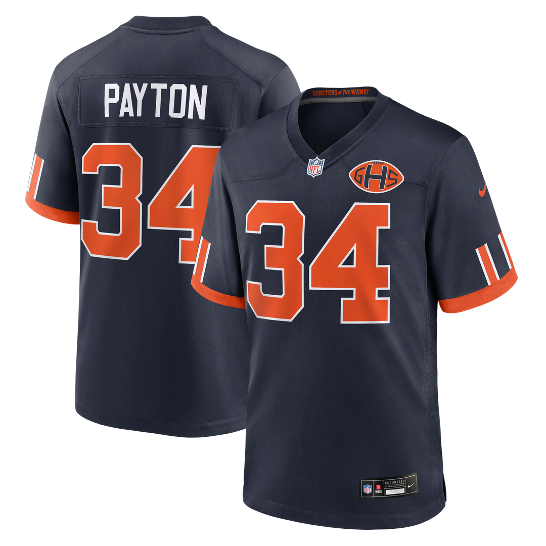 Walter Payton Chicago Bears 2026 Rivalries Collection Game Jersey - Navy