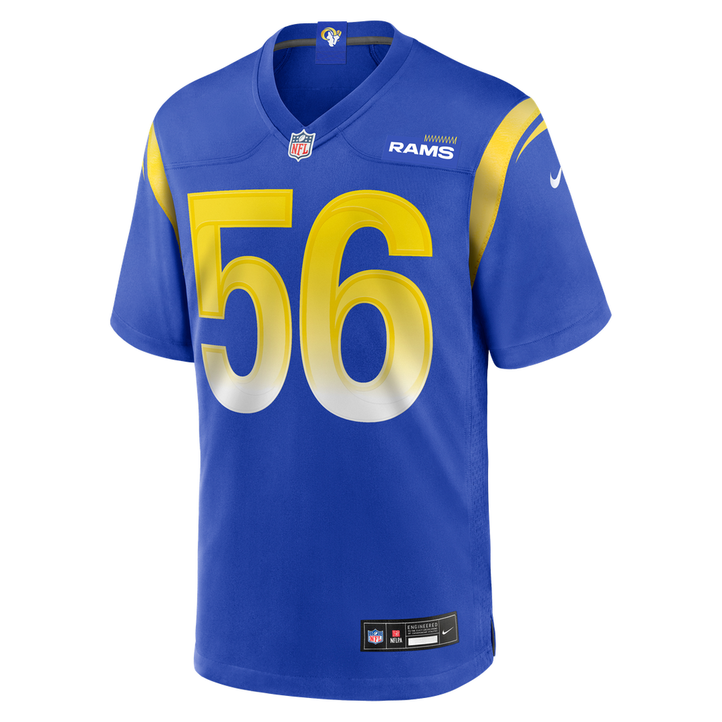 London Fletcher Los Angeles Rams Game Retired Player Jersey - Royal