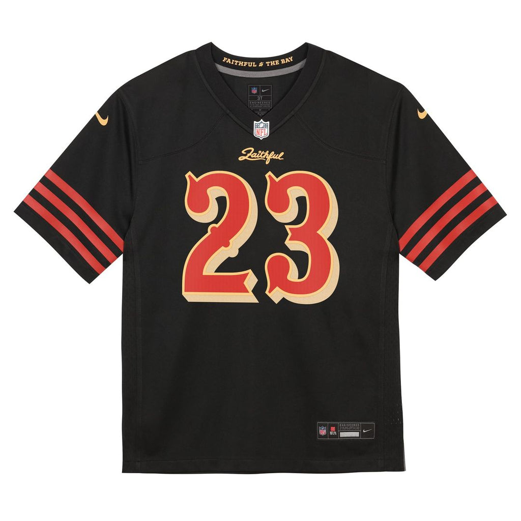 Christian McCaffrey San Francisco 49ers Toddler 2025 Rivalries Collection Game Jersey - Black