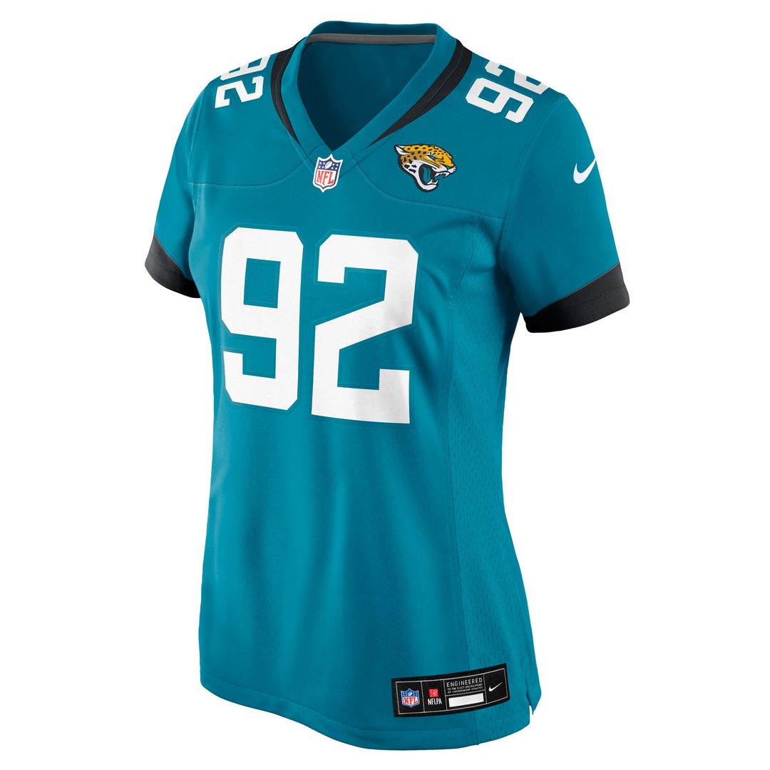 Danny Striggow Jacksonville Jaguars Women's Team Game Jersey - Teal