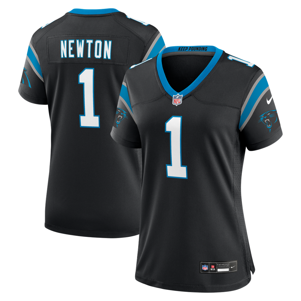 Cam Newton Carolina Panthers Women's Team Retired Game Jersey - Black