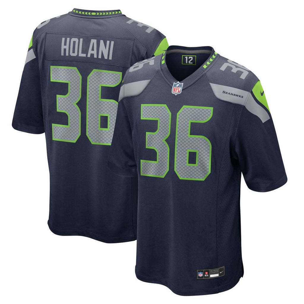 George Holani Seattle Seahawks Team Game Jersey - College Navy