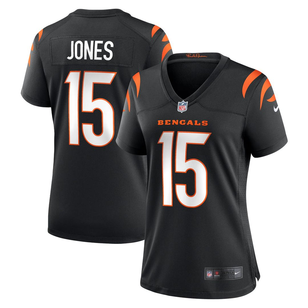Charlie Jones Cincinnati Bengals Women's Team Game Jersey - Black