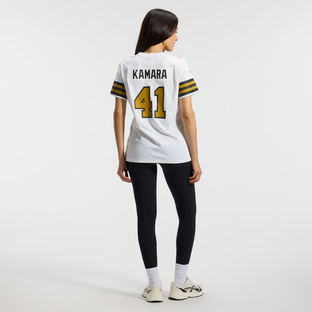 Alvin Kamara New Orleans Saints Women's Alternate Game Player Jersey - White