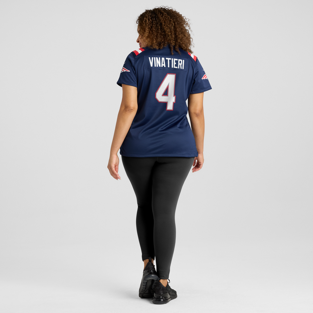 Adam Vinatieri New England Patriots Women's Team Retired Game Jersey - Navy