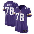 Ryan Kelly Minnesota Vikings Women's Team Game Jersey - Purple