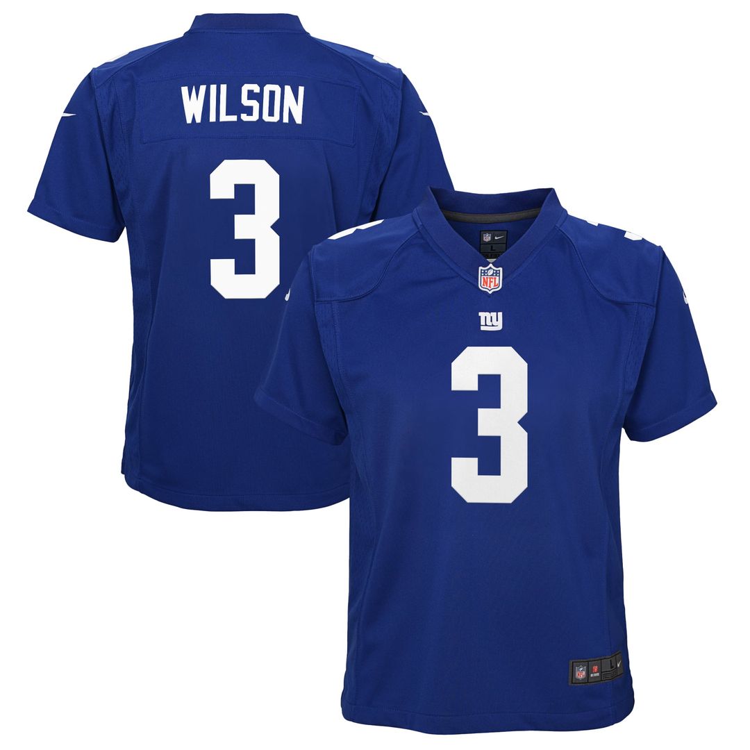 Russell Wilson New York Giants Youth Game Jersey - Royal