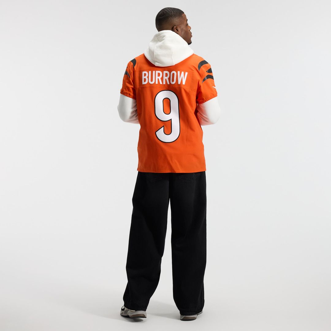 Joe Burrow Cincinnati Bengals Team Vapor F.U.S.E. Elite Jersey - Orange