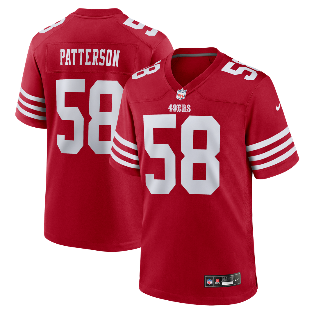 Jarrett Patterson San Francisco 49ers Team Game Jersey - Scarlet